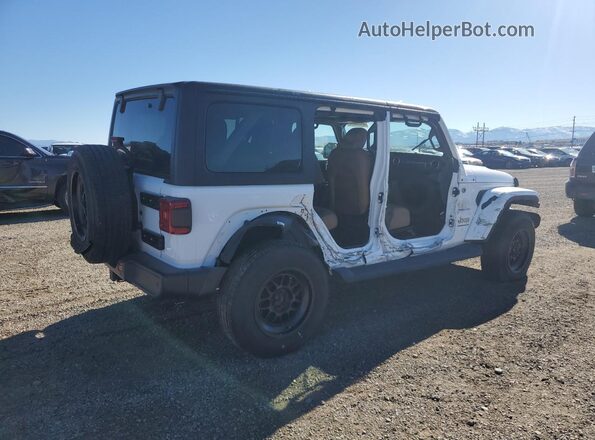 1C4HJXEMXPW593460 2023 JEEP WRANGLER Белый Задняя правая четверть