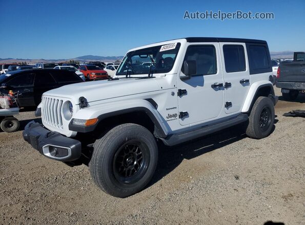 1C4HJXEMXPW593460 2023 JEEP WRANGLER Белый Передняя левая четверть
