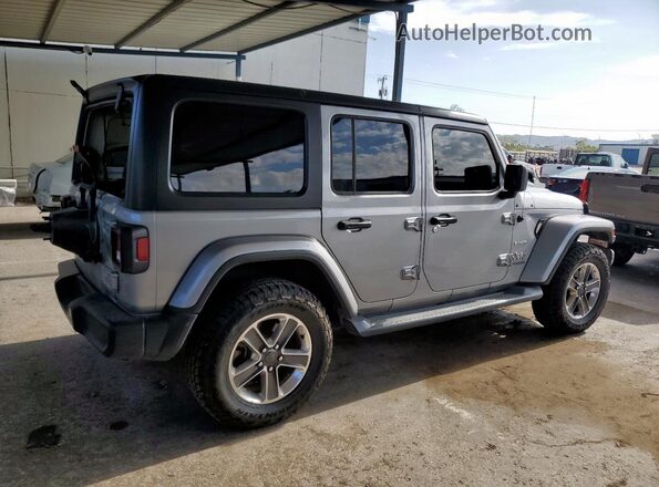 1C4HJXEN2LW213949 2020 JEEP WRANGLER Silver Trasero derecho