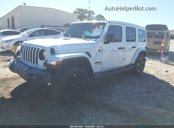 1C4HJXEN6MW554580 2021 JEEP WRANGLER UNLIMITED Белый Передняя левая четверть