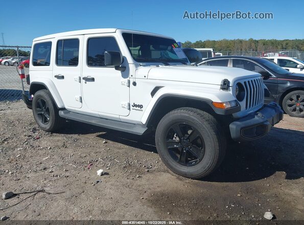 1C4HJXEN6MW554580 2021 JEEP WRANGLER UNLIMITED Белый Передняя правая четверть