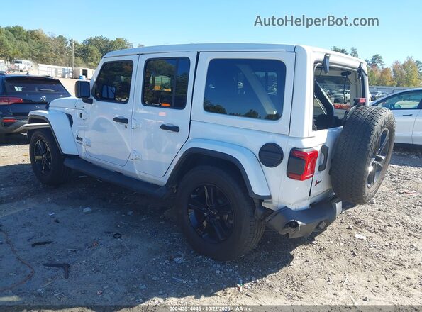 1C4HJXEN6MW554580 2021 JEEP WRANGLER UNLIMITED Белый Задняя левая четверть
