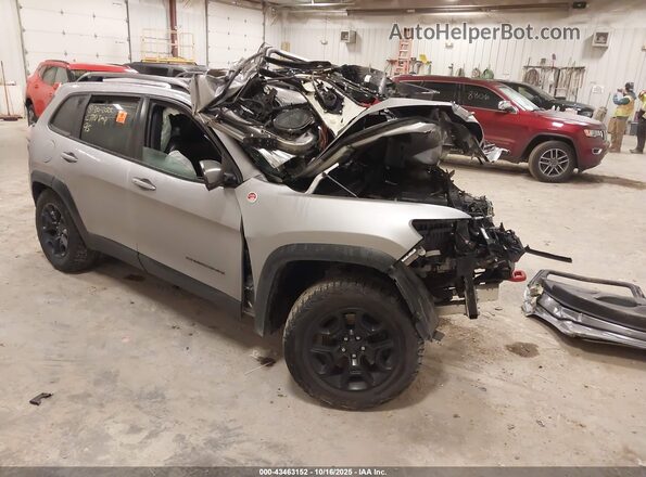 1C4PJMBX2KD186519 2019 JEEP CHEROKEE Серый Передняя правая четверть