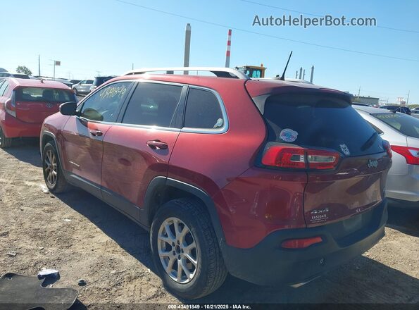 1C4PJMCS4HW587957 2017 JEEP CHEROKEE Красный Задняя левая четверть