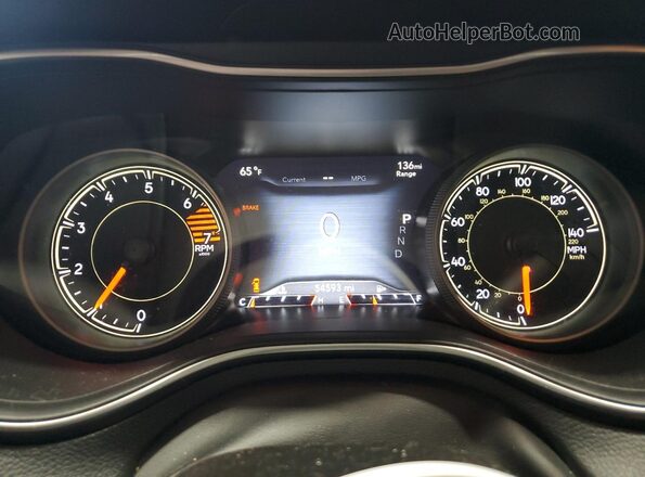 1C4PJMMB9PD112278 2023 JEEP CHEROKEE White Instrument cluster view