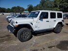 2024 Jeep Wrangler Sahara White vin: 1C4PJXEG9RW265228