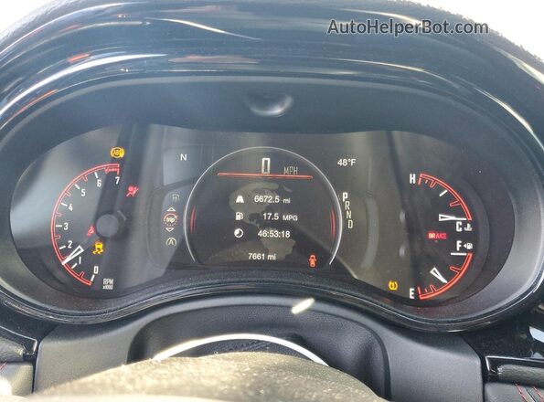 1C4RDJDG2SC553615 2025 DODGE DURANGO Черный Вид щитка приборов