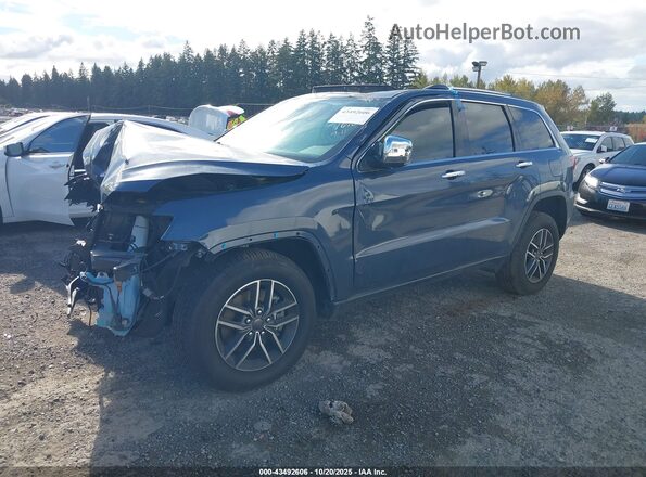 1C4RJFBG6MC671212 2021 JEEP GRAND CHEROKEE Синий Передняя левая четверть