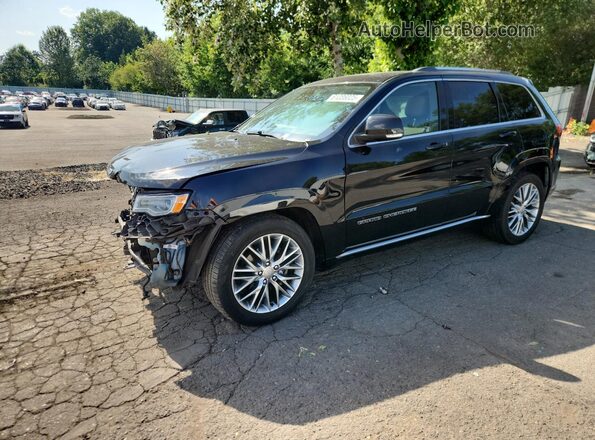1C4RJFJG7HC948778 2017 JEEP GRAND Черный Передняя левая четверть