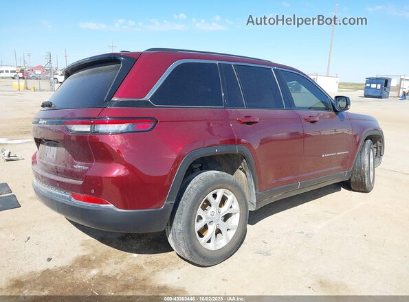 1C4RJHBG7PC661918 2023 JEEP GRAND CHEROKEE Темно-бордовый Задняя правая четверть