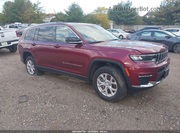 1C4RJKBG4P8825237 2023 JEEP GRAND CHEROKEE L Темно-бордовый Передняя правая четверть