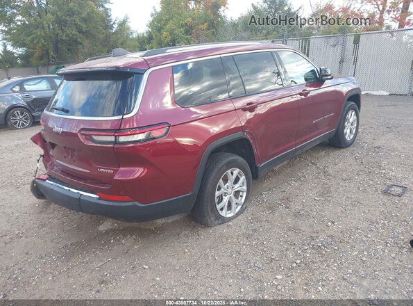 1C4RJKBG4P8825237 2023 JEEP GRAND CHEROKEE L Темно-бордовый Задняя правая четверть