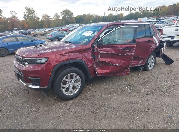 1C4RJKBG4P8825237 2023 JEEP GRAND CHEROKEE L Темно-бордовый Передняя левая четверть