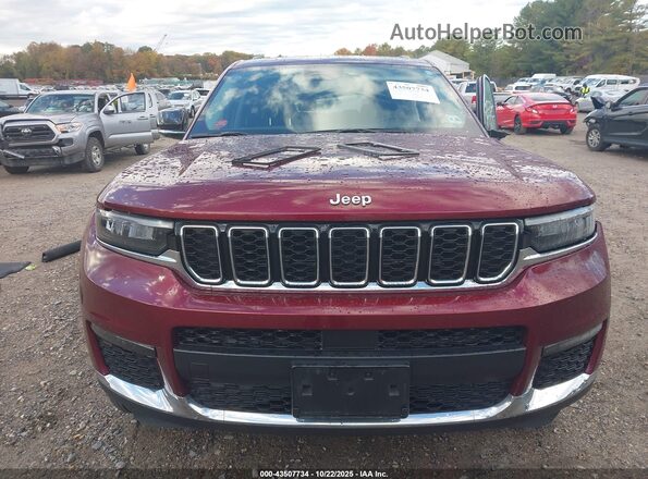 1C4RJKBG4P8825237 2023 JEEP GRAND CHEROKEE L Темно-бордовый Вид щитка приборов