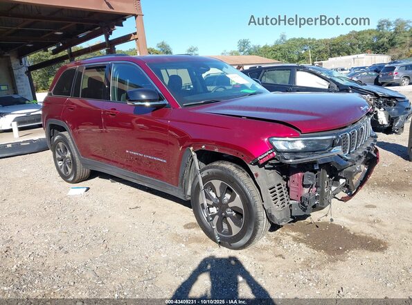 1C4RJYB61RC680944 2024 JEEP GRAND CHEROKEE 4XE Красный Передняя правая четверть