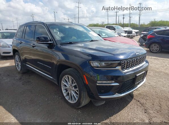1C4RJYE66N8764637 2022 JEEP GRAND CHEROKEE 4XE Blue Przód prawy