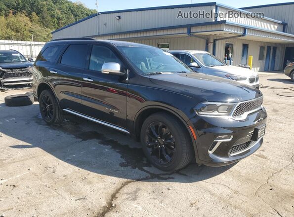 1C4SDJET1MC847667 2021 DODGE DURANGO Черный Передняя правая четверть