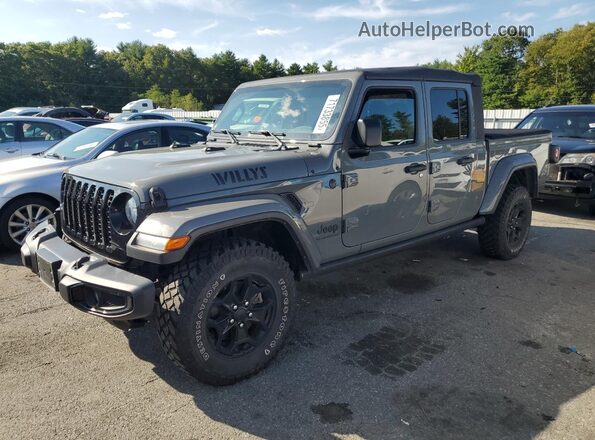 1C6HJTAG6ML569735 2021 JEEP GLADIATOR Серый Передняя левая четверть