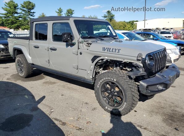 1C6HJTAG6ML569735 2021 JEEP GLADIATOR Серый Передняя правая четверть