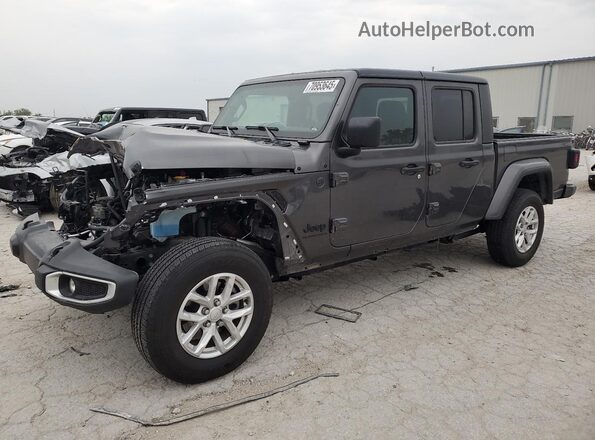 1C6HJTAG6PL574471 2023 JEEP GLADIATOR Gray Vista tres cuartos delantera izquierda