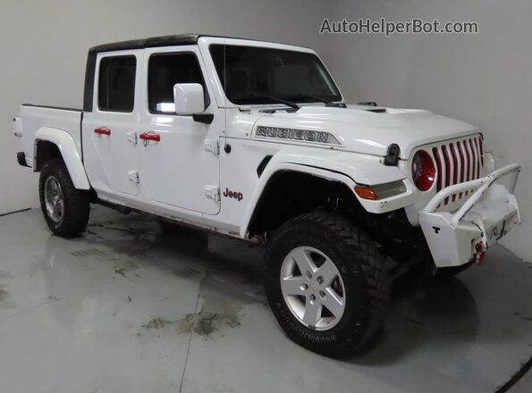 1C6HJTFG5LL198347 2020 JEEP GLADIATOR Белый Передняя левая четверть
