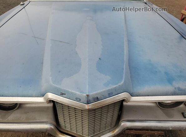 1E58S190868 1971 FORD GALAXIE Blue Սալոնի հետևի տեսք