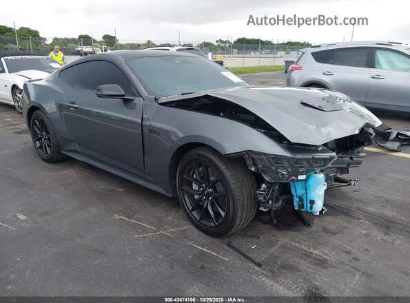 1FA6P8CF2S5412923 2025 FORD MUSTANG Gray Przód prawy