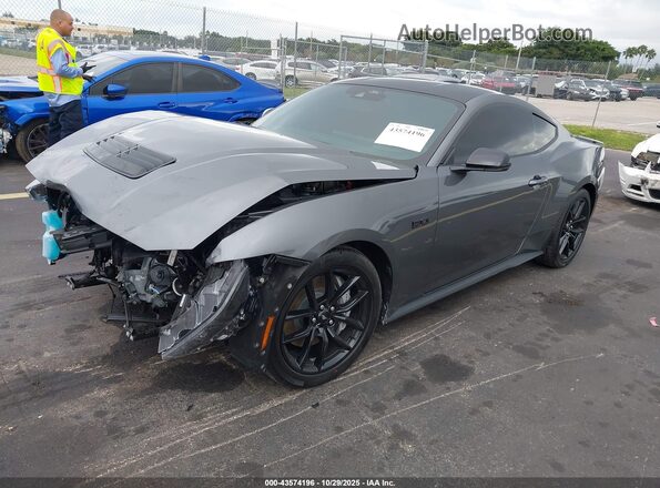 1FA6P8CF2S5412923 2025 FORD MUSTANG Gray Przód lewy