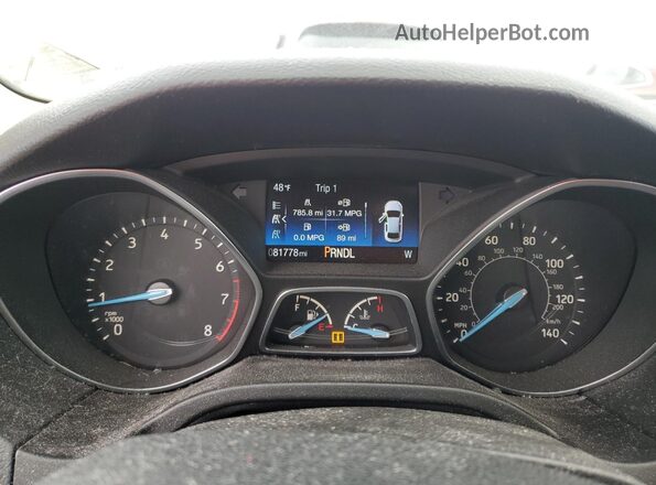 1FADP3F22GL211755 2016 FORD FOCUS Синий Вид щитка приборов