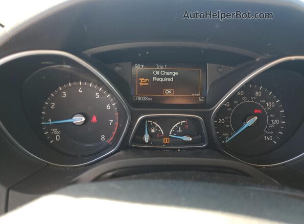 1FADP3K25GL337498 2016 FORD FOCUS Red Instrument cluster view