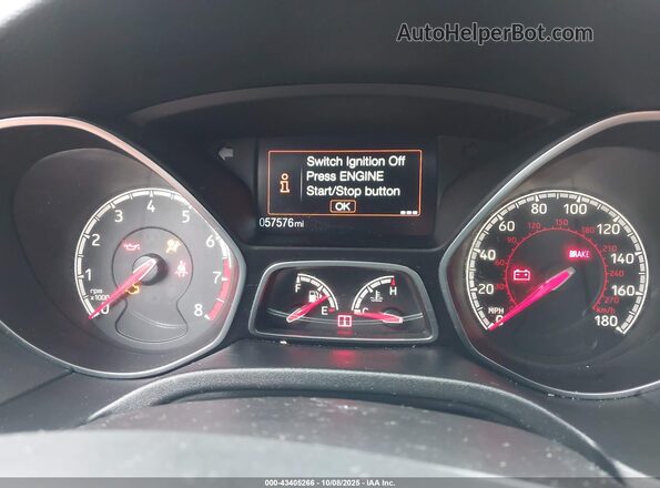 1FADP3L95HL236877 2017 FORD FOCUS ST Серый Вид задних сидений