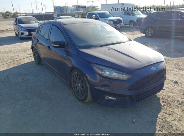 1FADP3L9XGL208667 2016 FORD FOCUS ST Blue Front right
