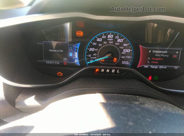 1FADP5BUXGL120848 2016 FORD C-MAX HYBRID White Widok tylnych siedzeń