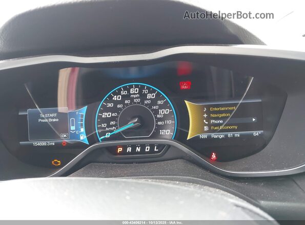 1FADP5CU3GL103811 2016 FORD C-MAX ENERGI Red უკანა სავარძლების ხედი