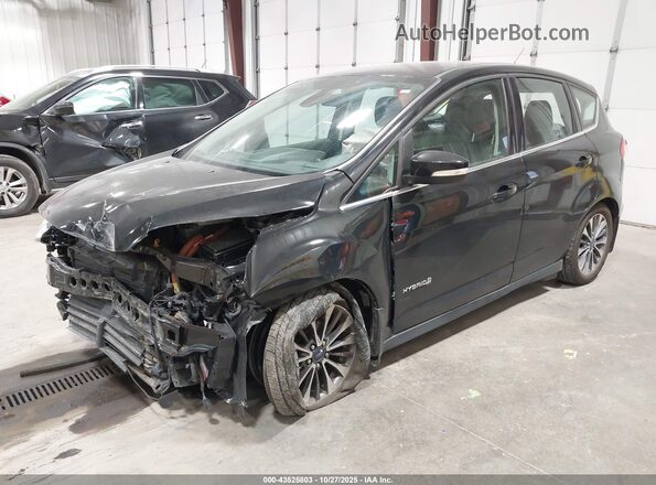 1FADP5DU9HL105482 2017 FORD C-MAX HYBRID Черный Передняя левая четверть