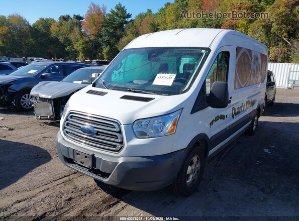 1FBAX2CM6JKA79923 2018 FORD TRANSIT-350 White წინა მარცხენა ხედი სამი მეოთხედიდან