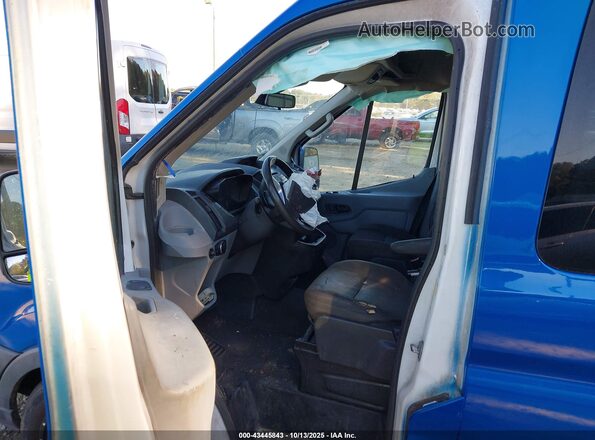 1FBAX2CM7GKB08483 2016 FORD TRANSIT-350 Синий Вид салона спереди