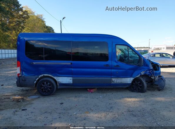 1FBAX2CM7GKB08483 2016 FORD TRANSIT-350 Синий Вид задней части салона