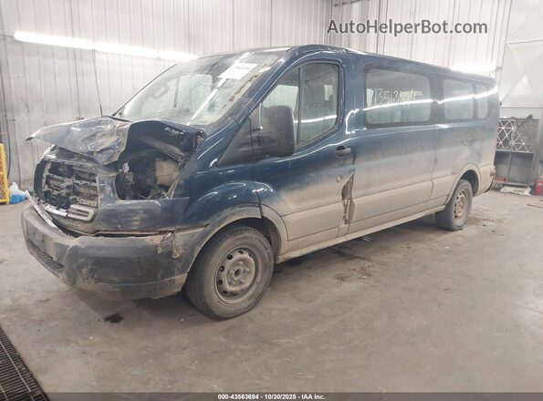 1FBZX2YM5GKA53382 2016 FORD TRANSIT-350 Blue Vista tres cuartos delantera izquierda