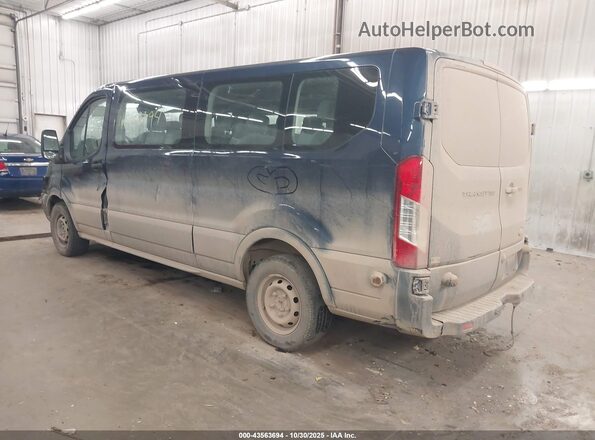 1FBZX2YM5GKA53382 2016 FORD TRANSIT-350 Blue Trasero izquierdo