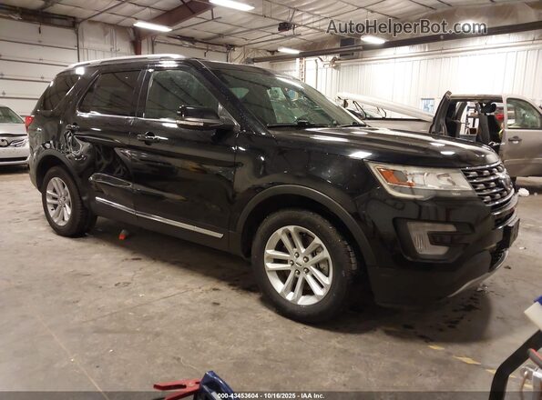 1FM5K7DH7HGC09548 2017 FORD FORD EXPLORER Черный Передняя правая четверть