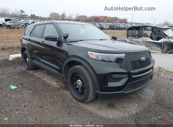 1FM5K8AB0MGA64868 2021 FORD POLICE INTERCEPTOR Black Delantero derecho