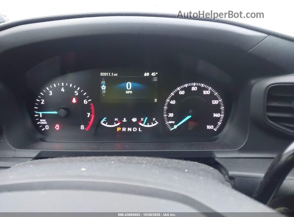 1FM5K8AB0MGA64868 2021 FORD POLICE INTERCEPTOR Black Vista de los asientos traseros