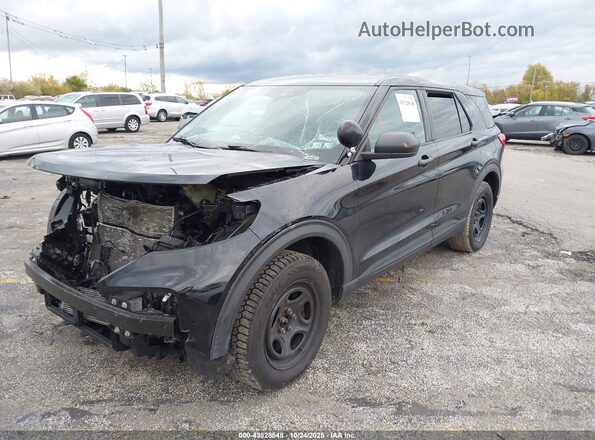 1FM5K8AB1LGD01477 2020 FORD POLICE INTERCEPTOR Черный Передняя левая четверть