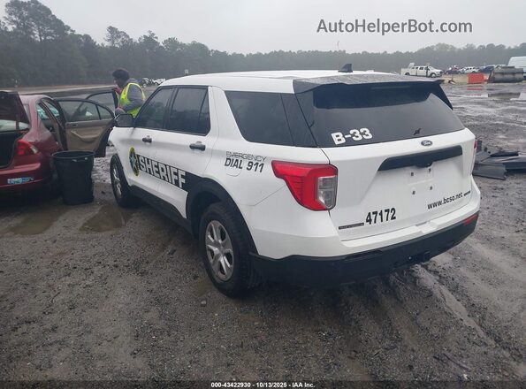 1FM5K8AB5RGA67935 2024 FORD POLICE INTERCEPTOR Белый Задняя левая четверть