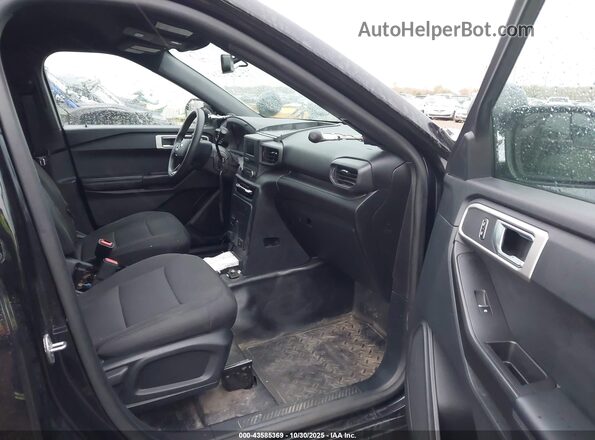 1FM5K8AB8MGA64861 2021 FORD POLICE INTERCEPTOR Black Вид салону спереду