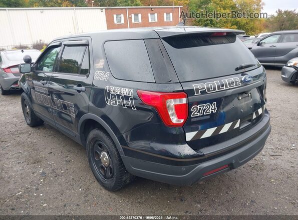 1FM5K8AR2JGA32724 2018 FORD POLICE INTERCEPTOR Черный Задняя левая четверть