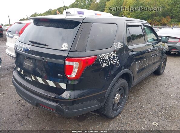 1FM5K8AR2JGA32724 2018 FORD POLICE INTERCEPTOR Черный Задняя правая четверть