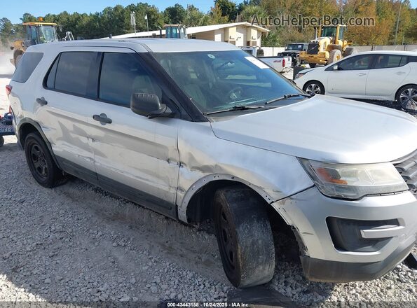 1FM5K8AR8HGD07409 2017 FORD POLICE INTERCEPTOR Silver Przód prawy