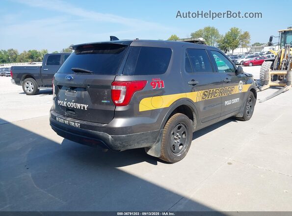 1FM5K8ARXHGC79077 2017 FORD UTILITY POLICE INTERCEPTOR Gray Tył prawy